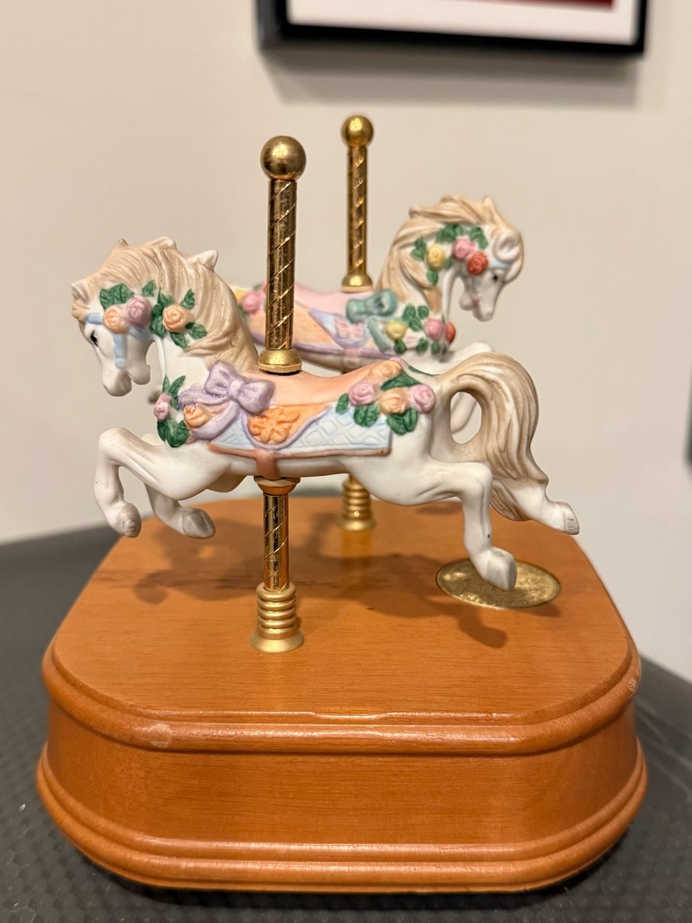 Westland Carousel Waltz Musical Carousel Horses Music Box Limite